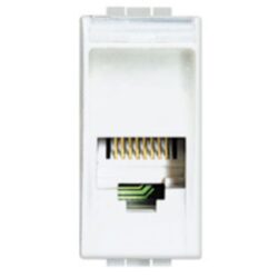 BTICINO - Connecteur RJ 11 Light type K10 pour téléphone - fiche 2841/2 - 1 module - N4258/11N