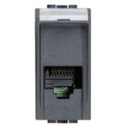 BTICINO - Connecteur RJ 11 Living type K10 pour téléphone - fiche 2841/2 - 1 module - L4258/11N