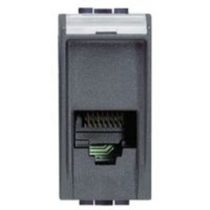 BTICINO - Connecteur RJ 11 Living type K10 pour téléphone - fiche 2841/2 - 1 module - L4258/11N