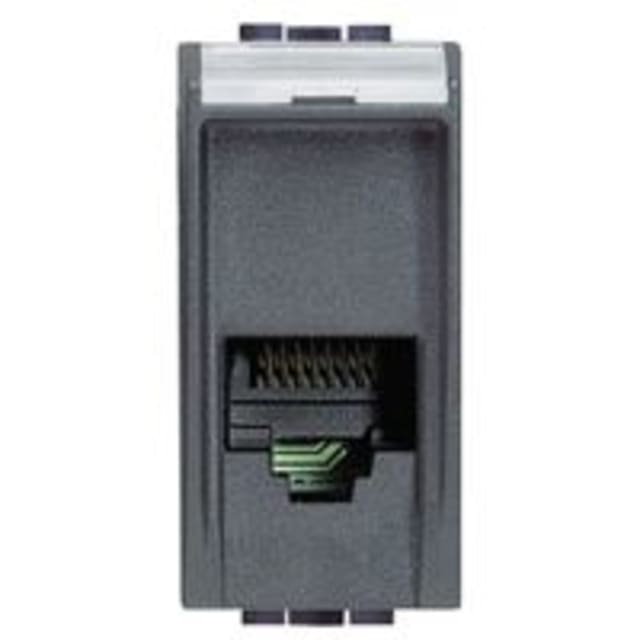 BTICINO - Connecteur RJ 11 Living type K10 pour téléphone - fiche 2841/2 - 1 module - L4258/11N BTICINO - Connecteur RJ 11 Living type K10 pour téléphone - fiche 2841/2 - 1 module - L4258/11N