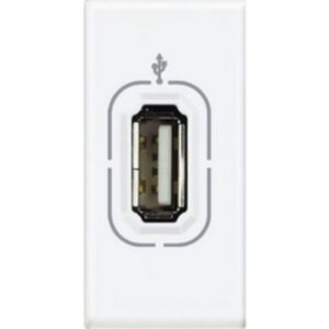 BTICINO - LL alim. USB 750mA 1 mod blanc - N4285C