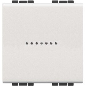 BTICINO - LL - interrupt unip axial 10A 2 modules - blanc - N4051M2AN