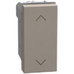 BTICINO - LightN commande volets roul. 1 mod - stone - YG4027N