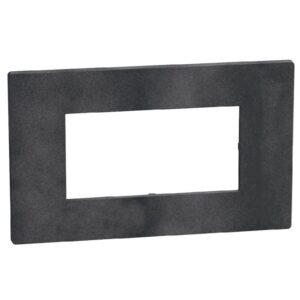 BTICINO - LightN plaque 4 mod noir grey - YA4804DS