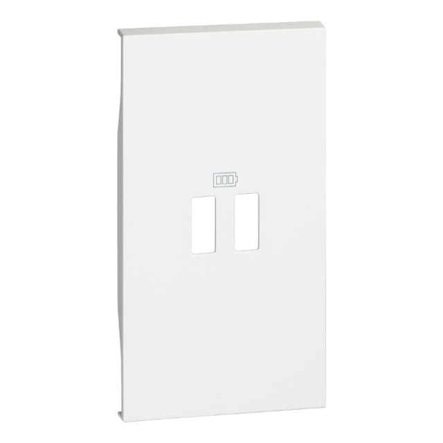 BTICINO - Living Now enjo prise 2x USB blanc 2 modules pour prise double USB - KW12C BTICINO - Living Now enjo prise 2x USB blanc 2 modules pour prise double USB - KW12C