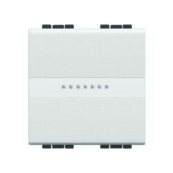 BTICINO - LivingLight - Interrupteur 2 directions axial 16AX 250V 2 mod. bornes auto bla - N4053M2A