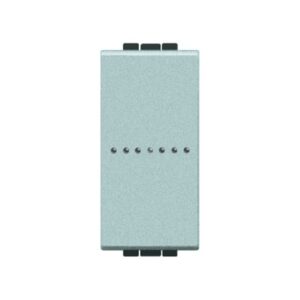 BTICINO - LivingLight - Interrupteur unipolaire axial 16AX 250V 2 modules bornes auto Te - NT4051M2A