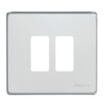 BTICINO - Plaque de recouvrement Magic - 2 modules - pour réf. 500S/2/ 500S/2V - Oxydal - 500/2/X