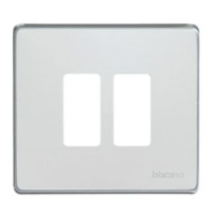 BTICINO - Plaque de recouvrement Magic - 2 modules - pour réf. 500S/2/ 500S/2V - Oxydal - 500/2/X