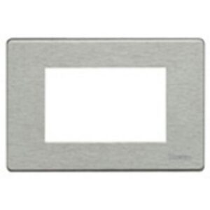 BTICINO - Plaque de recouvrement Magic - 3 modules - pour support réf. 503SA - alu - 503/3A/AL
