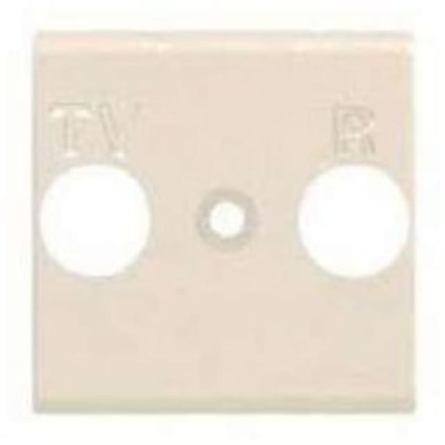 BTICINO - Plaque de recouvrement Radio/TV Magic - pour prise universelle - 2 modules - A5163/2 BTICINO - Plaque de recouvrement Radio/TV Magic - pour prise universelle - 2 modules - A5163/2