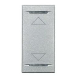 Touche Axolute haut/bas gris clair, finition aluminium