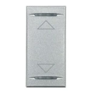 BTICINO - Touche My Home pour Axolute - symbole haut/bas - gris clair - 1 module - HC4911AH