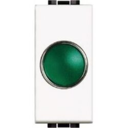 Détails visibles de Voyant lumineux avec diffuseur vert luminable pour Voyant lumineux modulaire