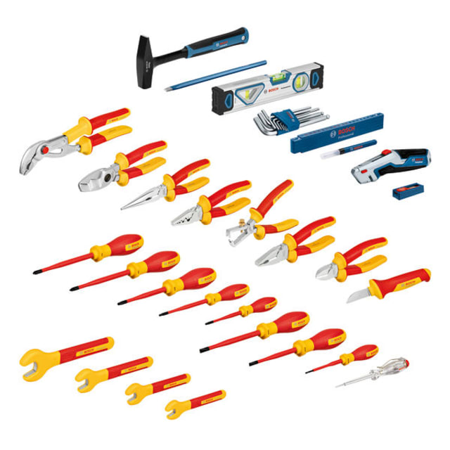Bosch Professional - Mallette à outils remplie d'électricité 37 pièces - 1600A02NG4 Bosch Professional - Mallette à outils remplie d'électricité 37 pièces - 1600A02NG4