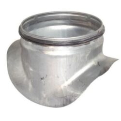 Détails visibles de Piquage galvanisé double joint Ø100 pour tuyau pour Accessoires pour conduits de ventilation