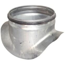 Détails visibles de Piquage galvanisé double joint Ø125 pour tuyau Ø125 pour Accessoires pour conduits de ventilation