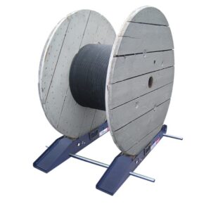 Cable Equipements - Dérouleur réglable et démontable POLY1500 pour touret poids maxi 1500 kg