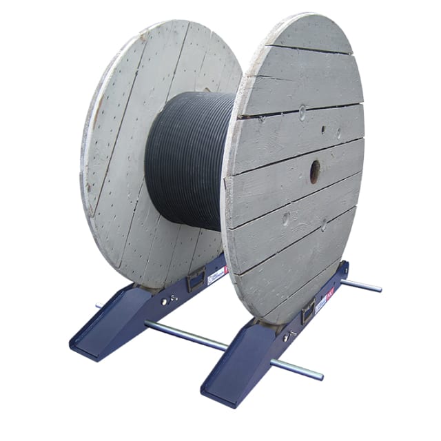 Cable Equipements - Dérouleur réglable et démontable POLY1500 pour touret poids maxi 1500 kg