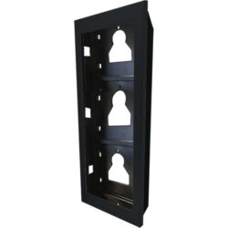 Détails visibles de Châssis à encastrer 3 modules Ultra noir pour Accessoires pour boîtes d’encastrement