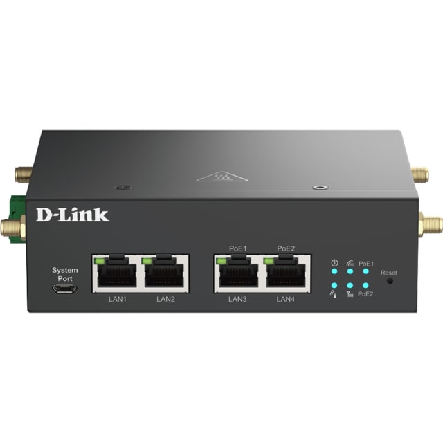 D-LINK - 5G Multi-Connect Modem; 2x 1 & 2x 1 PoE Gbps; 2 Micro SIM slot; Plug-and-Play - DWM-314-GP/E D-LINK - 5G Multi-Connect Modem; 2x 1 & 2x 1 PoE Gbps; 2 Micro SIM slot; Plug-and-Play - DWM-314-GP/E