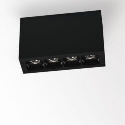 Détails visibles de Plafonnier LED noir 3000K 32° DOT.COM L4 ON 93032 pour Plafonniers