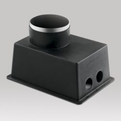 Détails visibles de Boîtier encastrable rond Logic 90 avec plaque base pour Boîtes d’encastrement spéciales