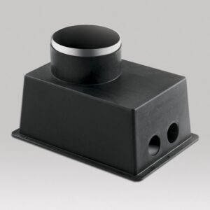 Détails visibles de Boîtier encastrable rond Logic 90 avec plaque base pour Boîtes d’encastrement spéciales