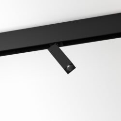 Détails visibles de Spot LED sur rail magnétique 48V noir OCTAV 27 93030 DIM5 pour Éclairage sur rail