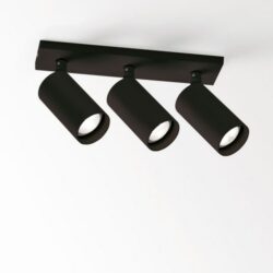 DELTA LIGHT - Spyco On 3 Hi spot apparent 1x35W GU10 noir - 414 353 30 B
