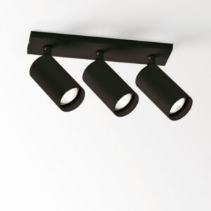 DELTA LIGHT - Spyco On 3 Hi spot apparent 1x35W GU10 noir - 414 353 30 B