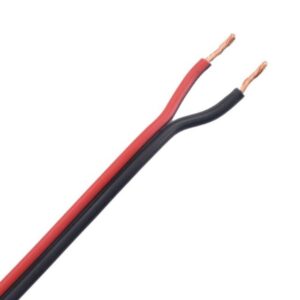 DIVERSE KABELS - Câble haut-parleur PVC rouge/noir intérieur Cca 2x0