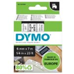 DYMO - Tape D1 6mm noir/blanc - DYM-S0720780