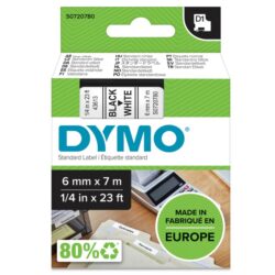DYMO - Tape D1 6mm noir/blanc - DYM-S0720780