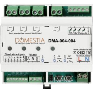 Domestia - Module d?extension 4 sorties relais unipolaires 16A - DMC-004-004