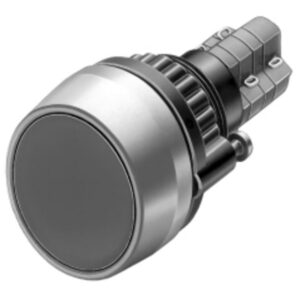 EAO - Bouton-poussoir lumineux impulsion RB 1NF+1NO souder/faston D29 argent plaqué or - 14-131.022