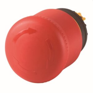 Détails visibles de Bouton d'arrêt d'urgence à déverrouillage rotatif pour Arrêts d’urgence