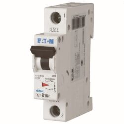 Disjoncteur modulaire 1P 2A courbe B 25kA, configuration visible