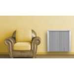 Détails visibles de Radiateur électrique à inertie 2000 W blanc 63x69 cm pour Radiateur électrique à inertie