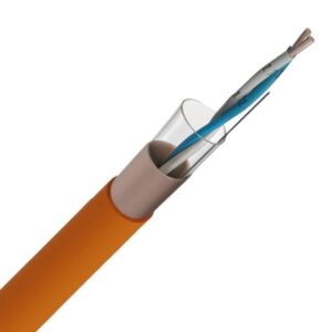 Câble téléphonie NBN RF LS0H orange 500V, configuration visible