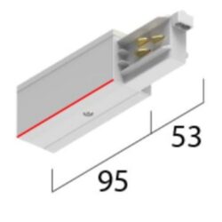 EXTERUS - 3~ Eutrac Onetrack end feed left
