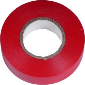 Détails visibles de Ruban isolant autoextinguible rouge 19 mm x 25 m NI16R pour Rubans isolants