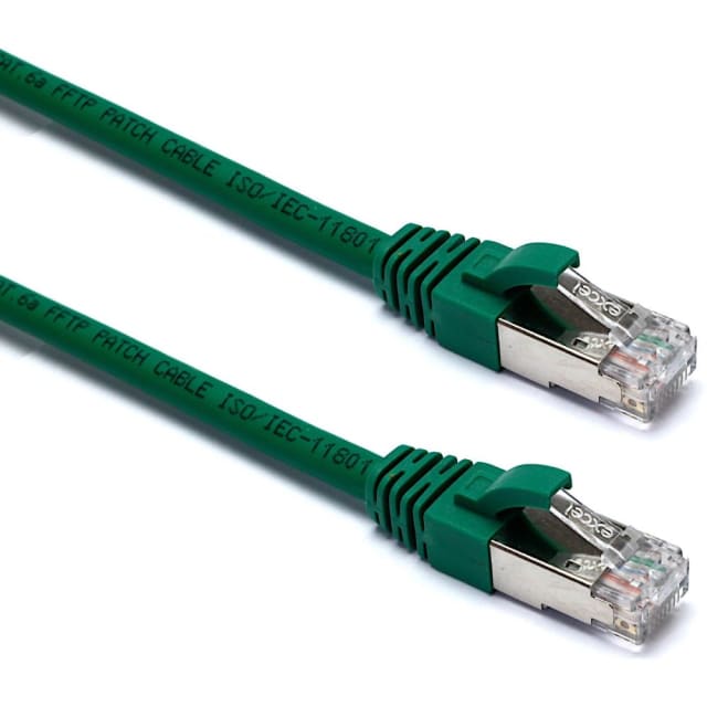 Excel Networking Solutions - Cordon F/UTP Blindé de CAT 6 LS0H 5 m - Vert - 100-443