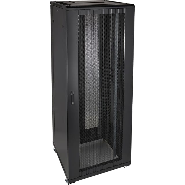 Excel Networking Solutions - Environ ER800 Baie 29U 800x800mm Porte ondulé et ventilé (A) Double porte ventil - 542-2988-WDBF-BK