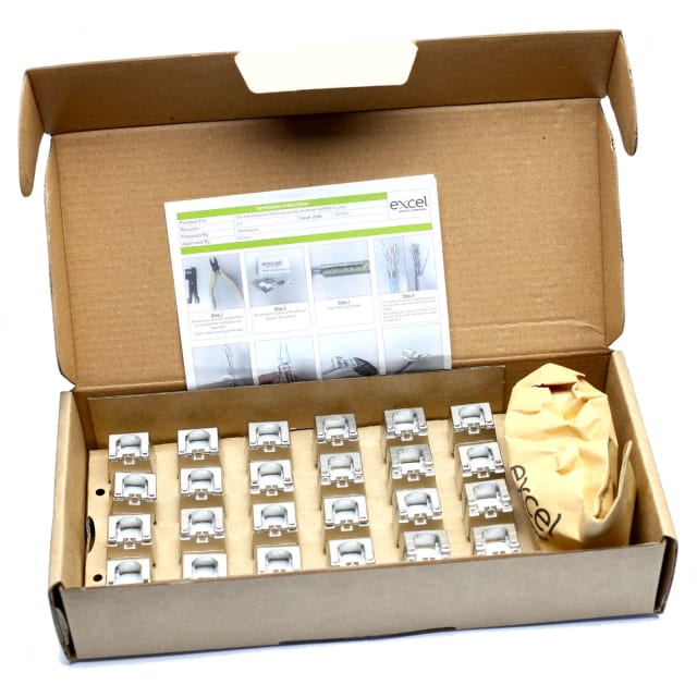 Excel Networking Solutions - Exl C6a low profile shuttered SCRND k/s - 100-184-24 Excel Networking Solutions - Exl C6a low profile shuttered SCRND k/s - 100-184-24