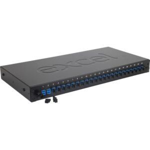 Excel Networking Solutions - Tiroir optique monomode LC 48 fibres 1U - 24 adaptateurs duplex - 200-476