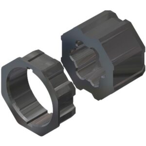FAAC - TM2 AD45 OCTO 60 - Kit adaptateur pour tube octogonale 60mm - A4505_0510S