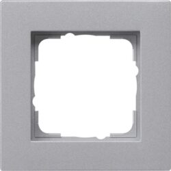 GIRA - Cadre finition 1x plat Gira E2 t.alu - 0211255