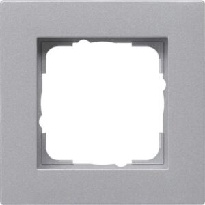 GIRA - Cadre finition 1x plat Gira E2 t.alu - 0211255