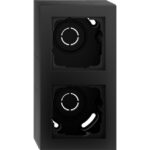 GIRA - boît. AP 2x + cadre Gira E2 noir m - 106209